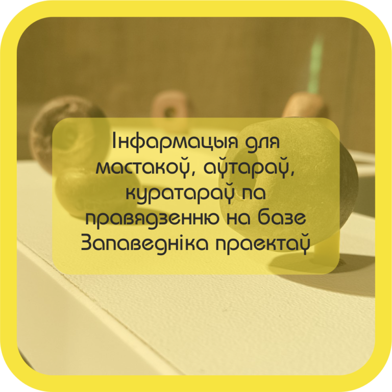 Інфармацыя для мастакоў і куратараў